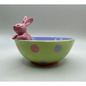 Starbucks Coffee Candy Dish Nut Latte Cup Mug Spring Bowl Easter Bunny Rabbit